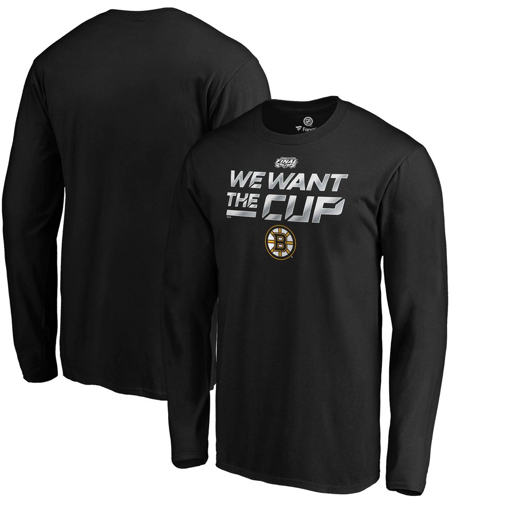 Boston Bruins Fanatics Branded 2019 Stanley Cup Final Bound Full Strength Long Sleeve T-Shirt - Black
