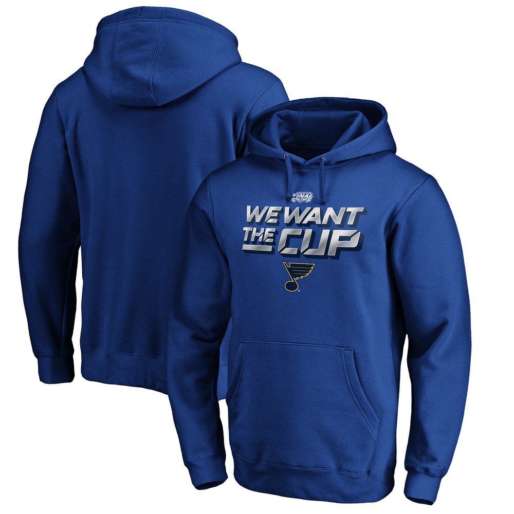 St. Louis Blues Fanatics Branded 2019 Stanley Cup Final Bound Full Strength Pullover Hoodie - Royal