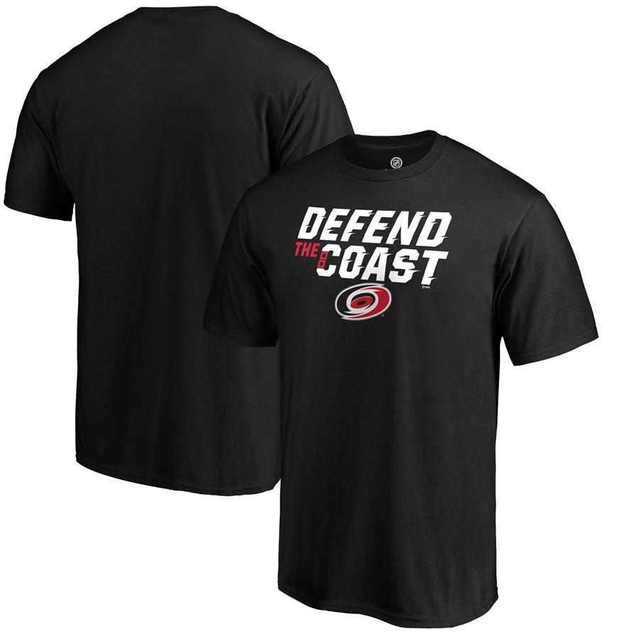 Carolina Hurricanes Fanatics Branded 2019 Stanley Cup Playoffs Eastern Conference Finals Bound Defend T-Shirt - Black