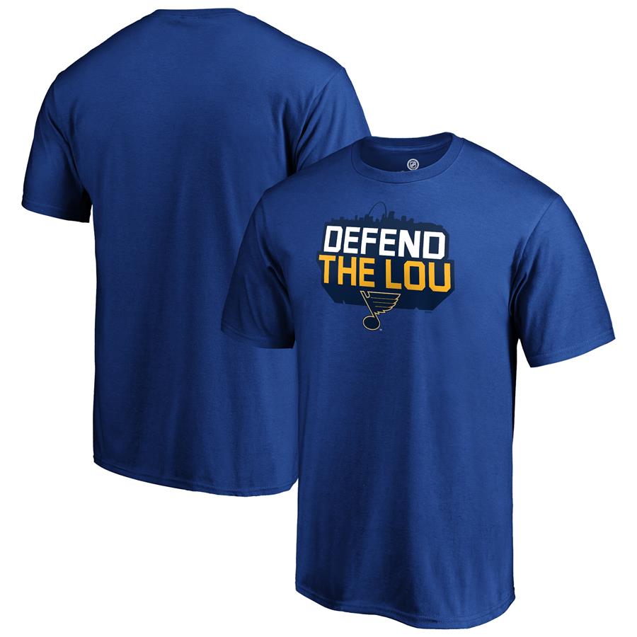 St. Louis Blues Fanatics Branded 2019 Stanley Cup Playoffs Western Conference Finals Bound Defend T-Shirt - Royal