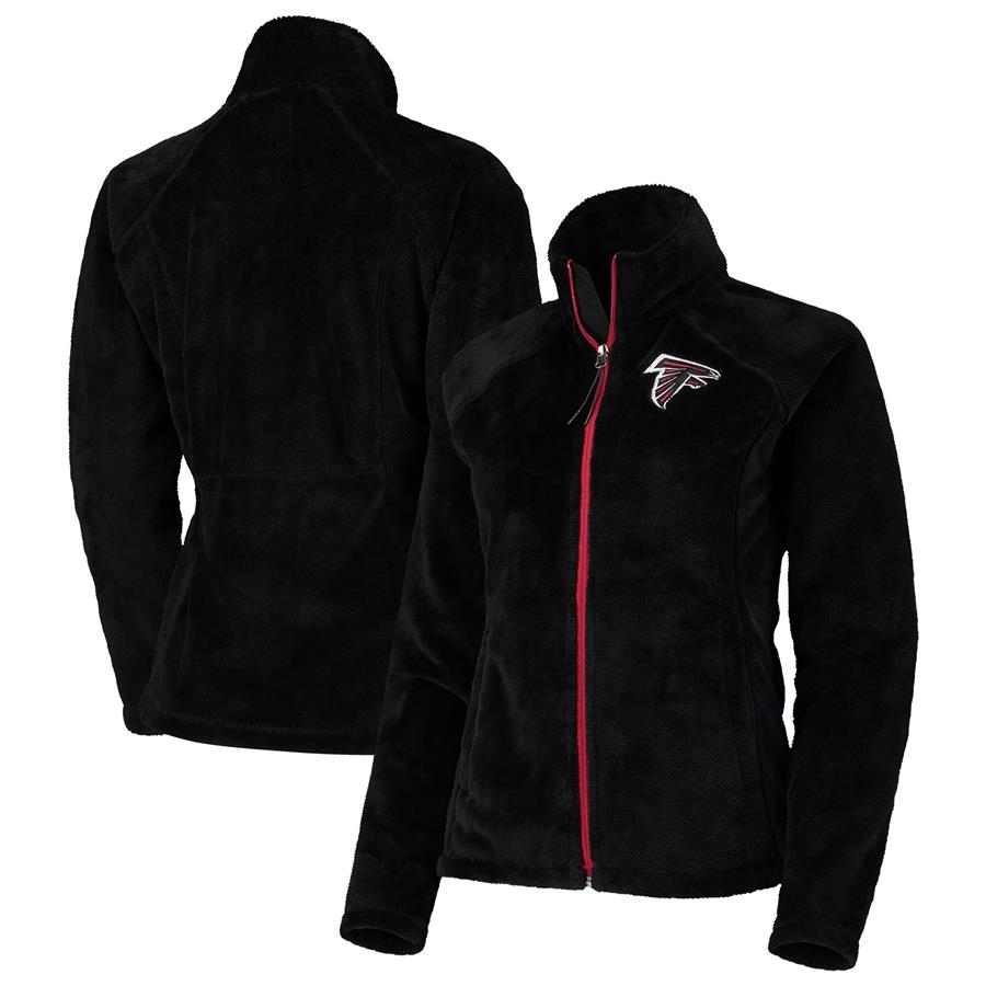 Atlanta Falcons G-III 4Her by Carl Banks Women's Field Goal Fleece Full-Zip Jacket - Black