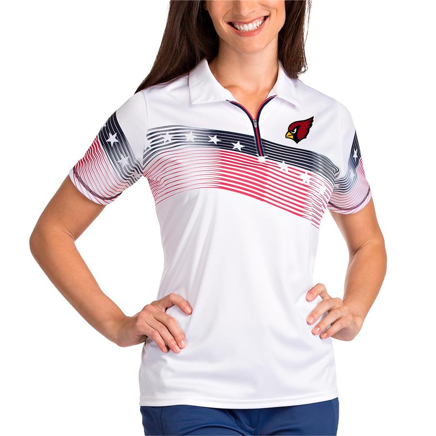 Arizona Cardinals Antigua Women's Patriot Polo - White