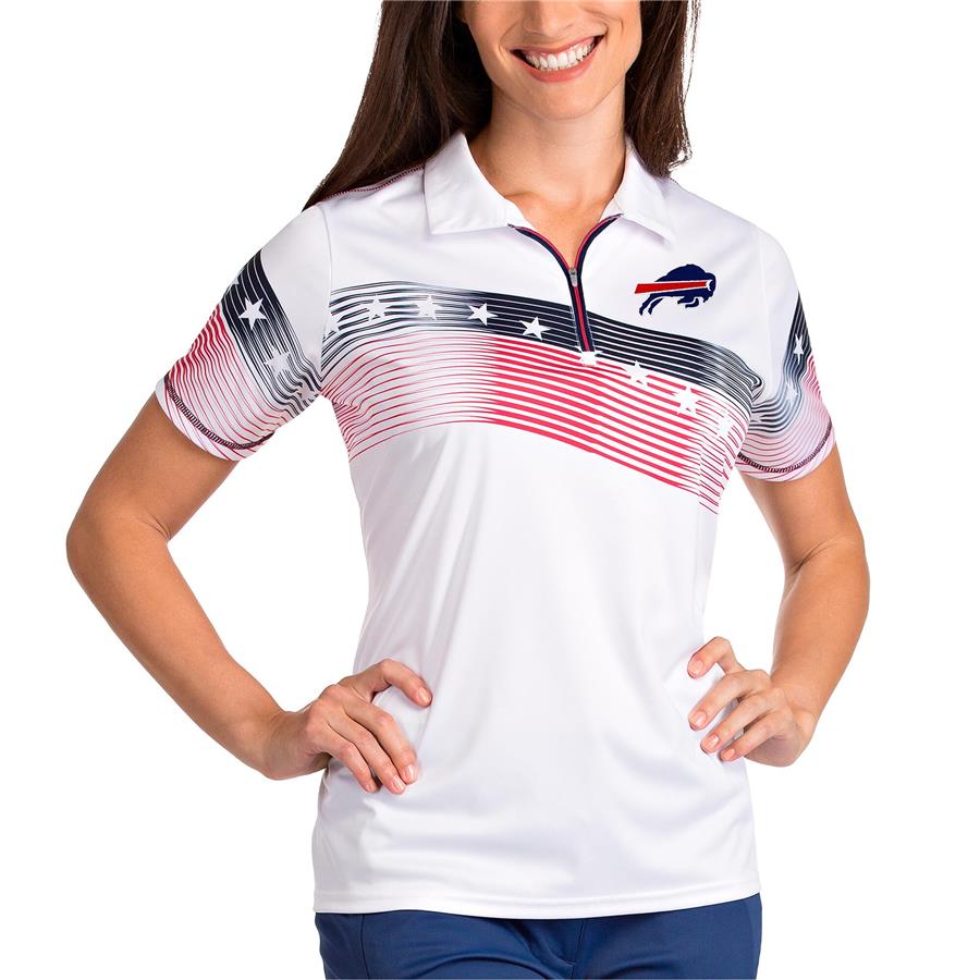 Buffalo Bills Antigua Women's Patriot Polo - White