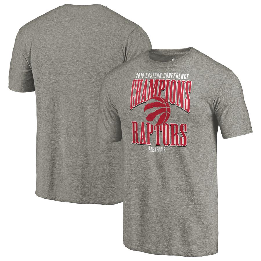 Toronto Raptors Fanatics Branded 2019 Eastern Conference Champions Extra Pass Tri-Blend T-Shirt - Gray