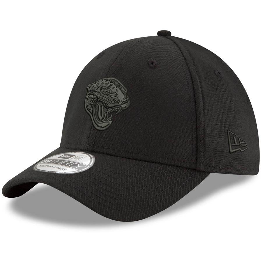 Jacksonville Jaguars New Era Logo 39THIRTY Flex Hat - Black