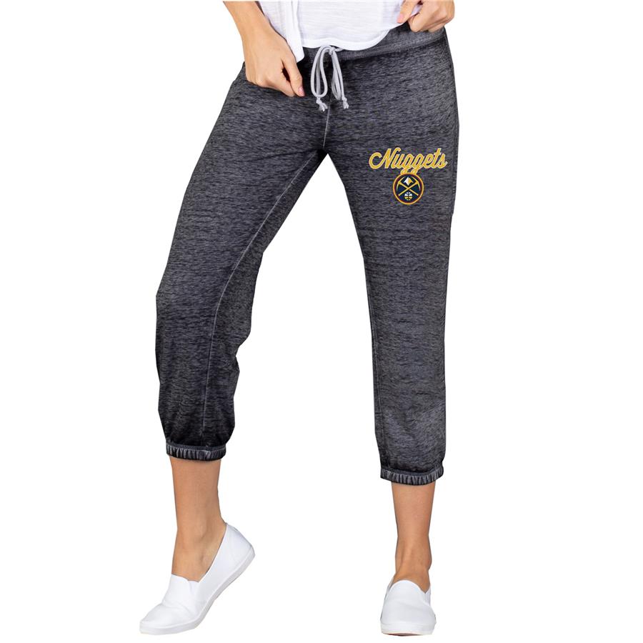 Denver Nuggets Concepts Sport Women's Capri Knit Lounge Pants - Charcoal