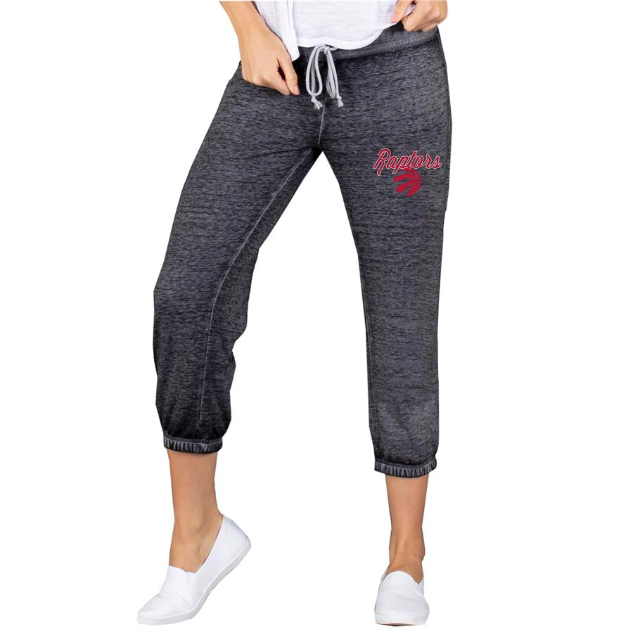 Toronto Raptors Concepts Sport Women's Capri Knit Lounge Pants - Charcoal