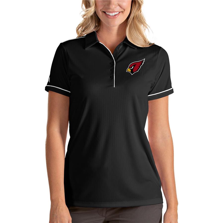 Arizona Cardinals Antigua Women's Salute Polo - Black