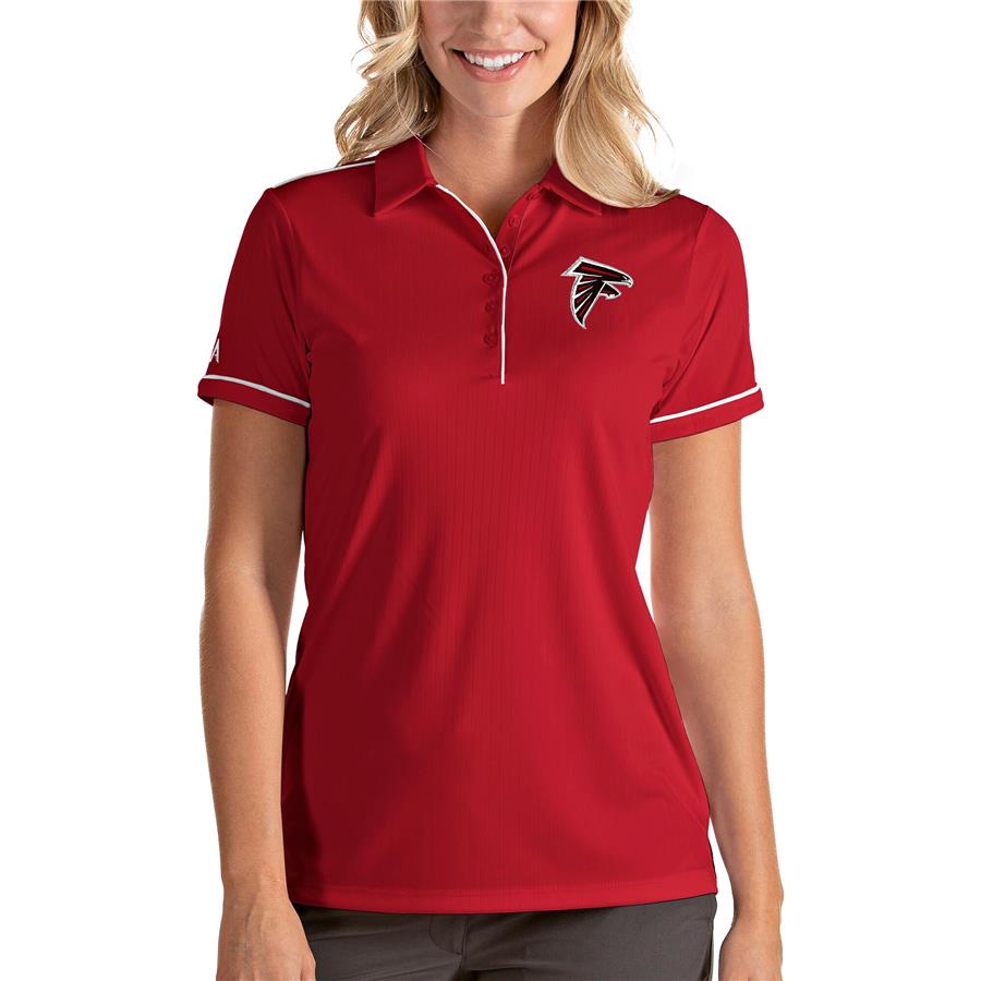 Atlanta Falcons Antigua Women's Salute Polo - Red