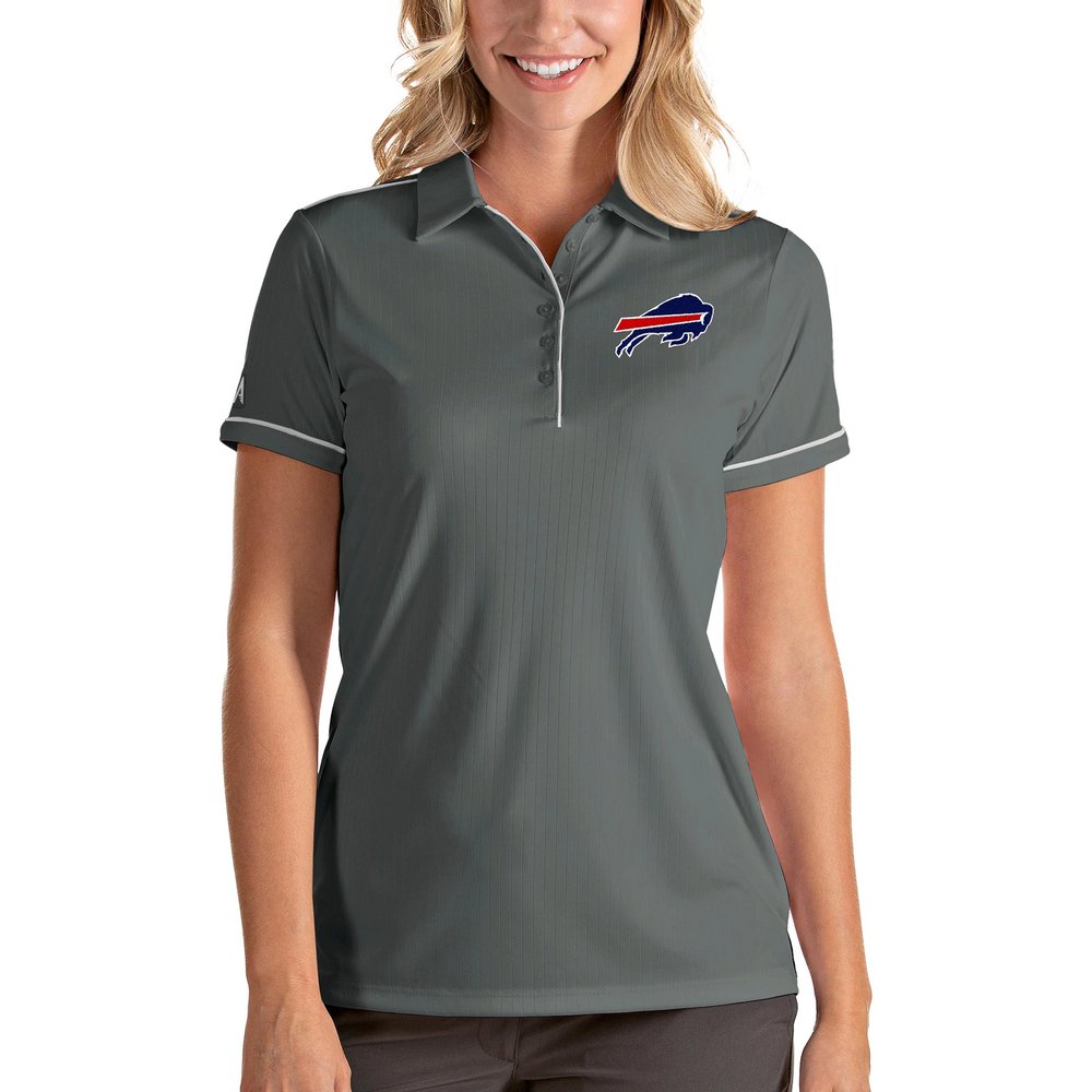 Buffalo Bills Antigua Women's Salute Polo - Steel