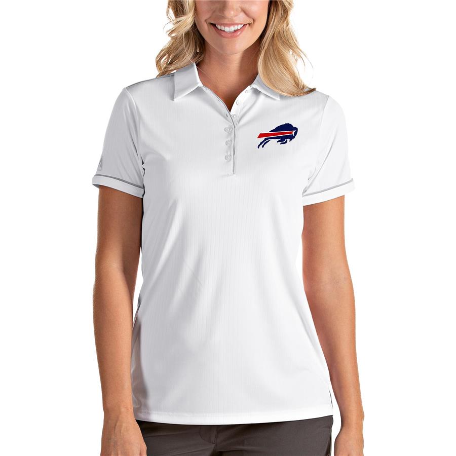 Buffalo Bills Antigua Women's Salute Polo - White