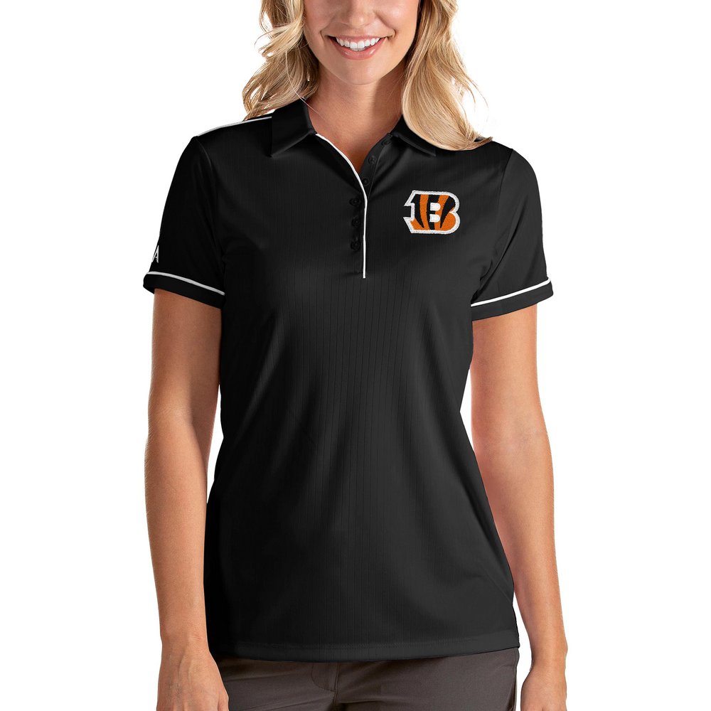 Cincinnati Bengals Antigua Women's Salute Polo - Black