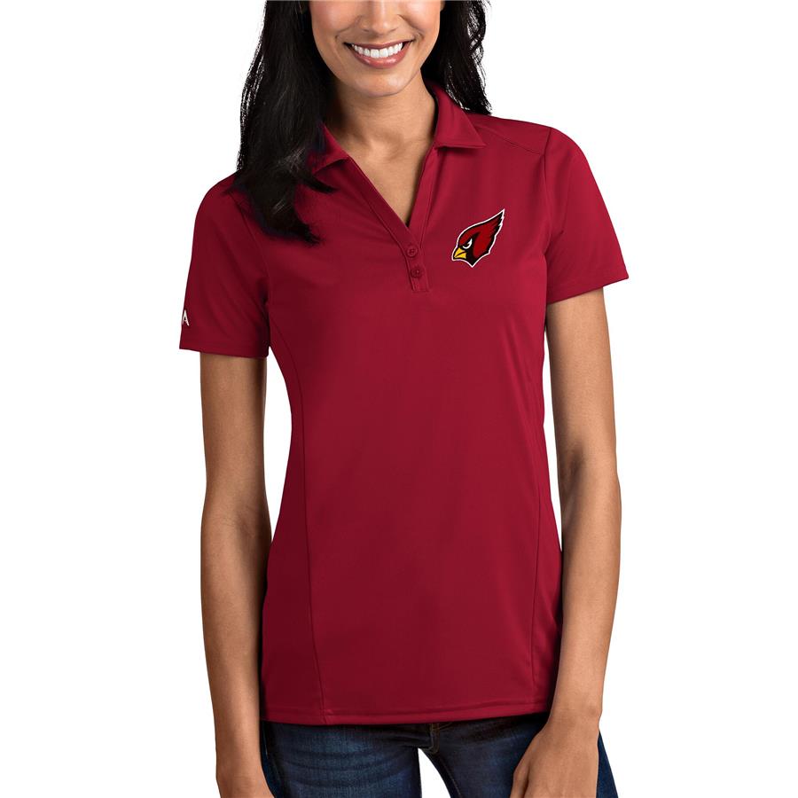 Arizona Cardinals Antigua Women's Tribute Polo - Cardinal