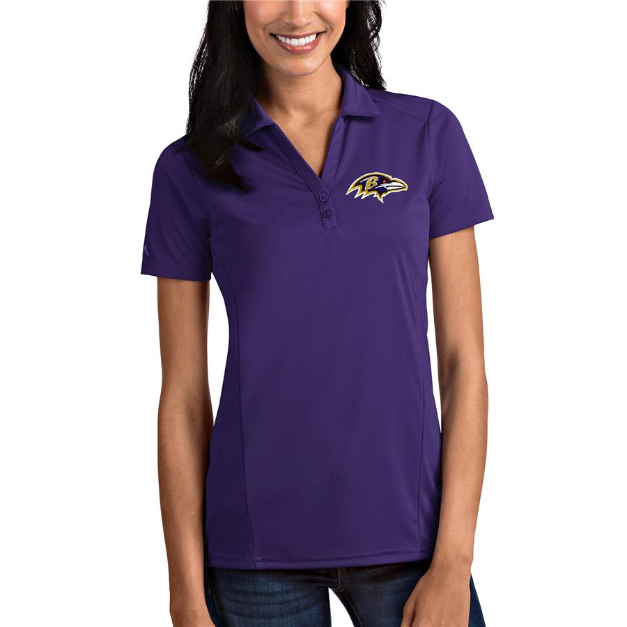 Baltimore Ravens Antigua Women's Tribute Polo - Purple
