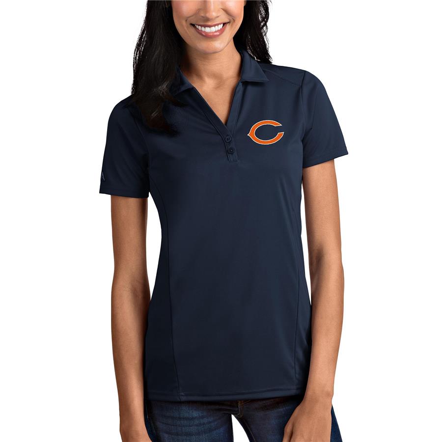 Chicago Bears Antigua Women's Tribute Polo - Navy