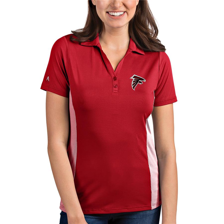Atlanta Falcons Antigua Women's Venture Polo - Red