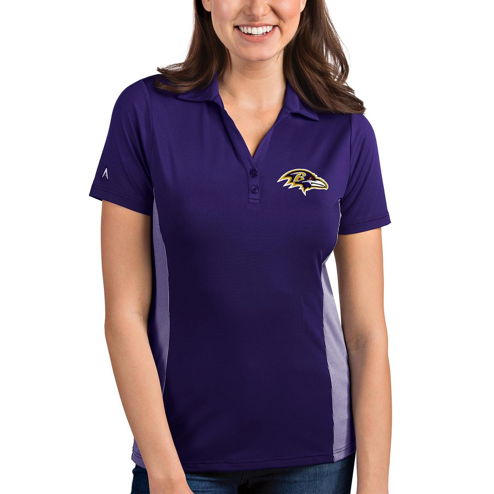 Baltimore Ravens Antigua Women's Venture Polo - Purple