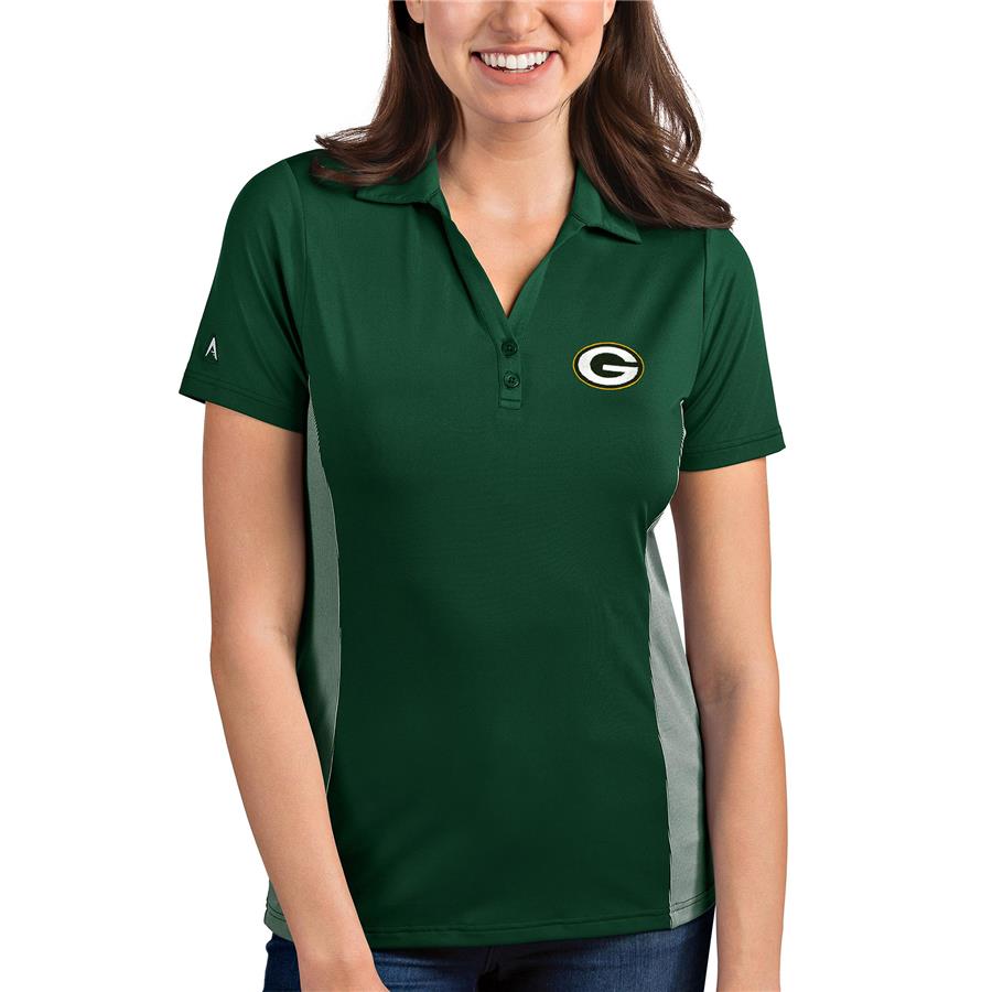 Green Bay Packers Antigua Women's Venture Polo - Green