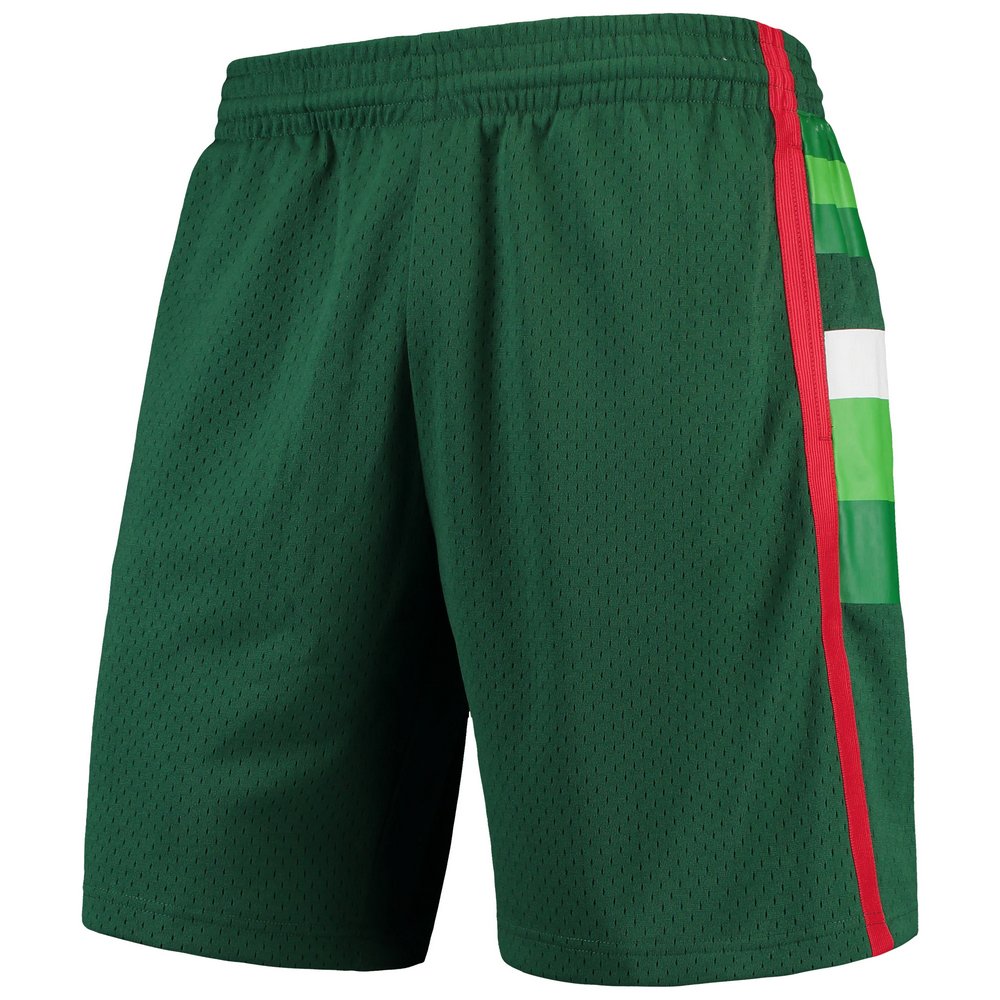 Milwaukee Bucks Mitchell & Ness Hardwood Classics Team Swingman Shorts - Green