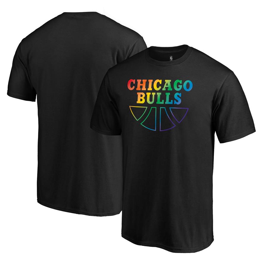 Chicago Bulls Fanatics Branded Team Pride Wordmark T-Shirt - Black
