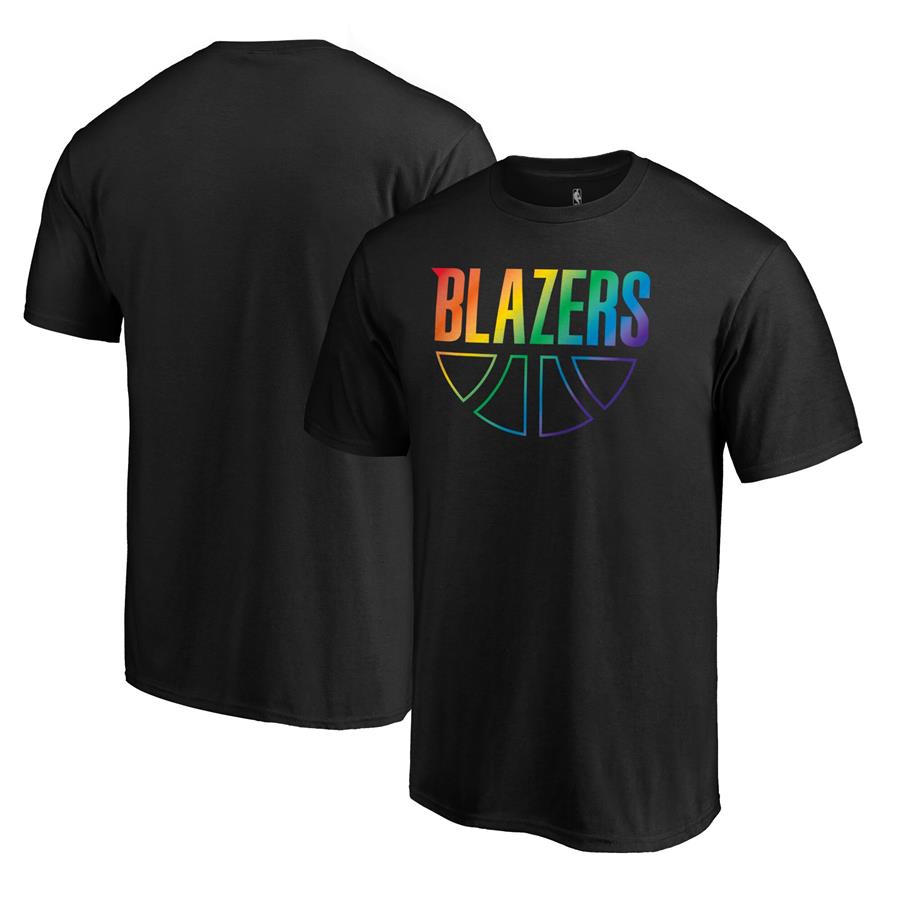 Portland Trail Blazers Fanatics Branded Team Pride Wordmark T-Shirt - Black