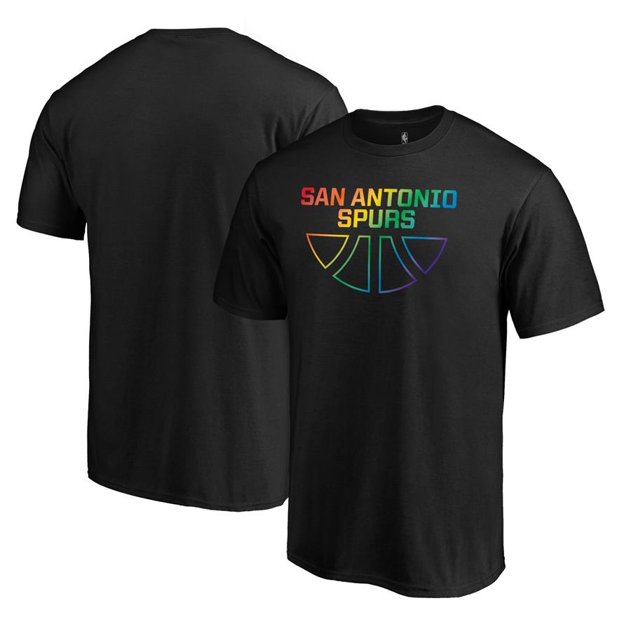 San Antonio Spurs Fanatics Branded Team Pride Wordmark T-Shirt - Black