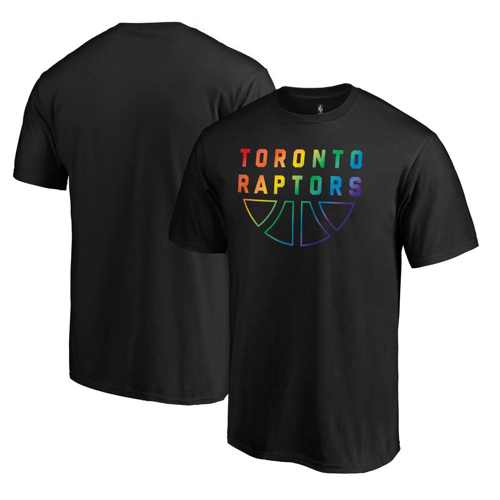 Toronto Raptors Fanatics Branded Team Pride Wordmark T-Shirt - Black