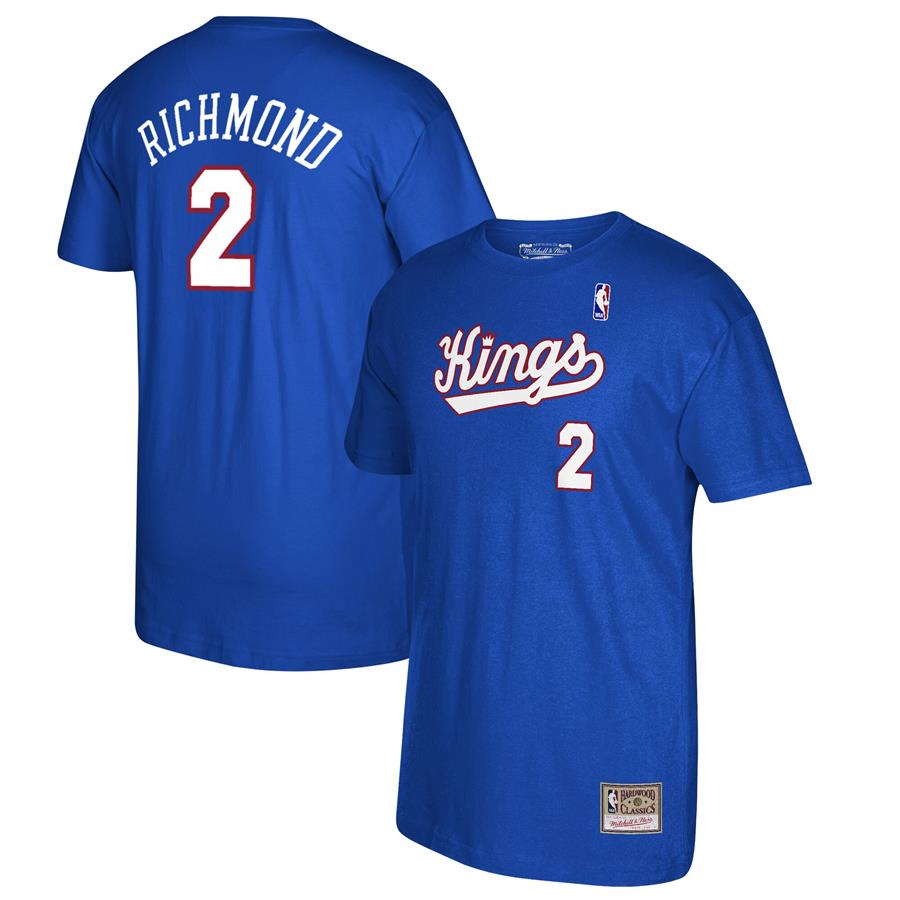 Mitch Richmond Sacramento Kings Mitchell & Ness 35th Anniversary Hardwood Classics Name & Number T-Shirt - Royal