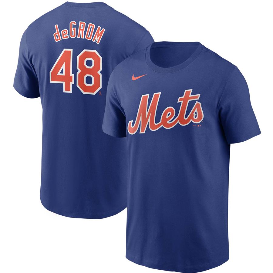 Jacob deGrom New York Mets Nike Name & Number T-Shirt - Royal