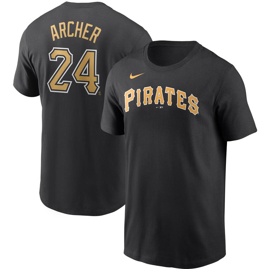 Chris Archer Pittsburgh Pirates Nike Name & Number T-Shirt - Black