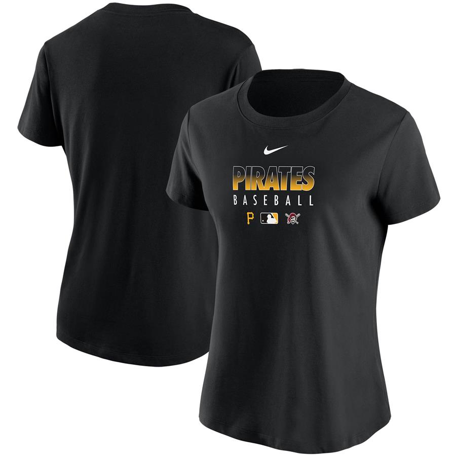 Pittsburgh Pirates Nike Women's Authentic Collection Performance T-Shirt - Black