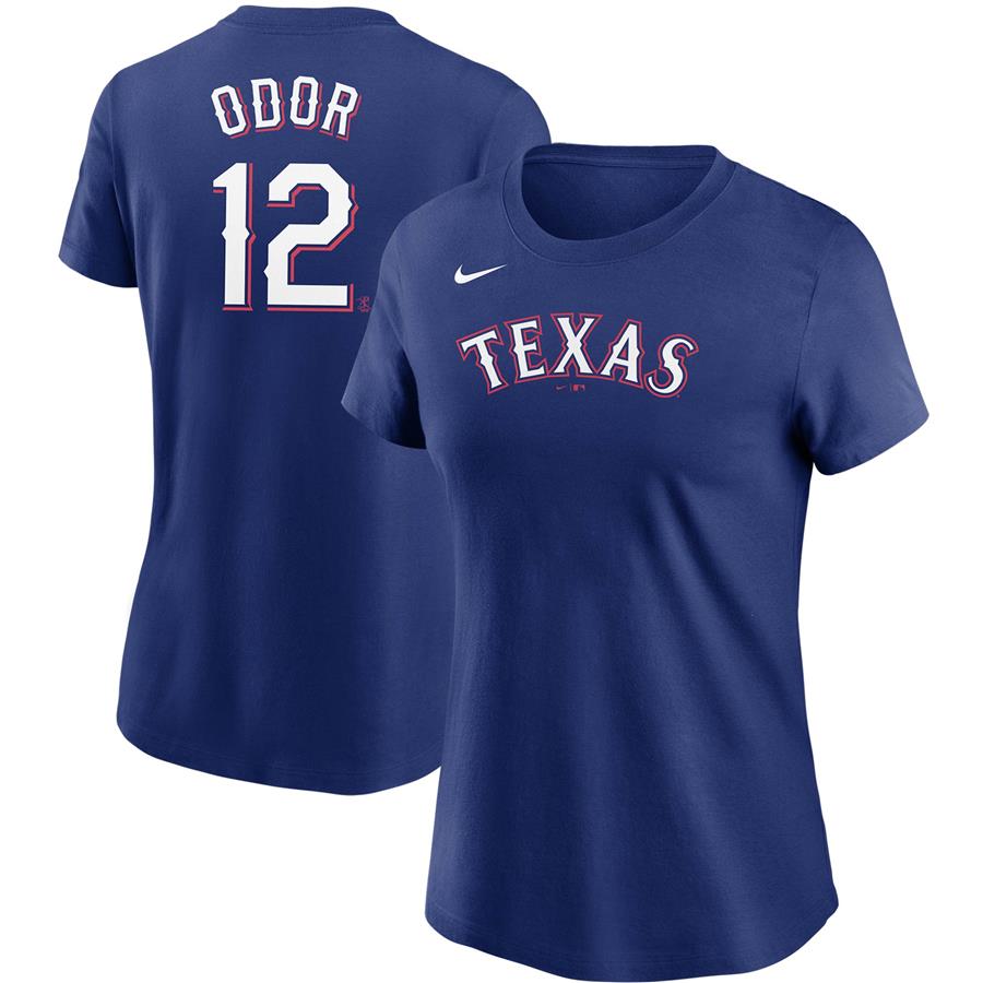 Rougned Odor Texas Rangers Nike Women's Name & Number T-Shirt - Royal