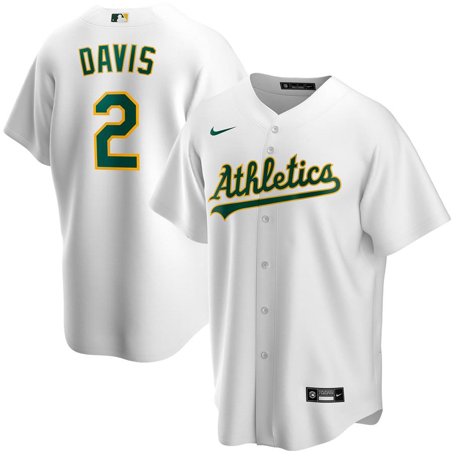 Khris Davis Oakland Athletics Nike Home Replica Player Name Jersey - White