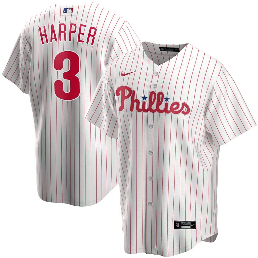Bryce Harper Philadelphia Phillies Nike Home Replica Player Name Jersey - White