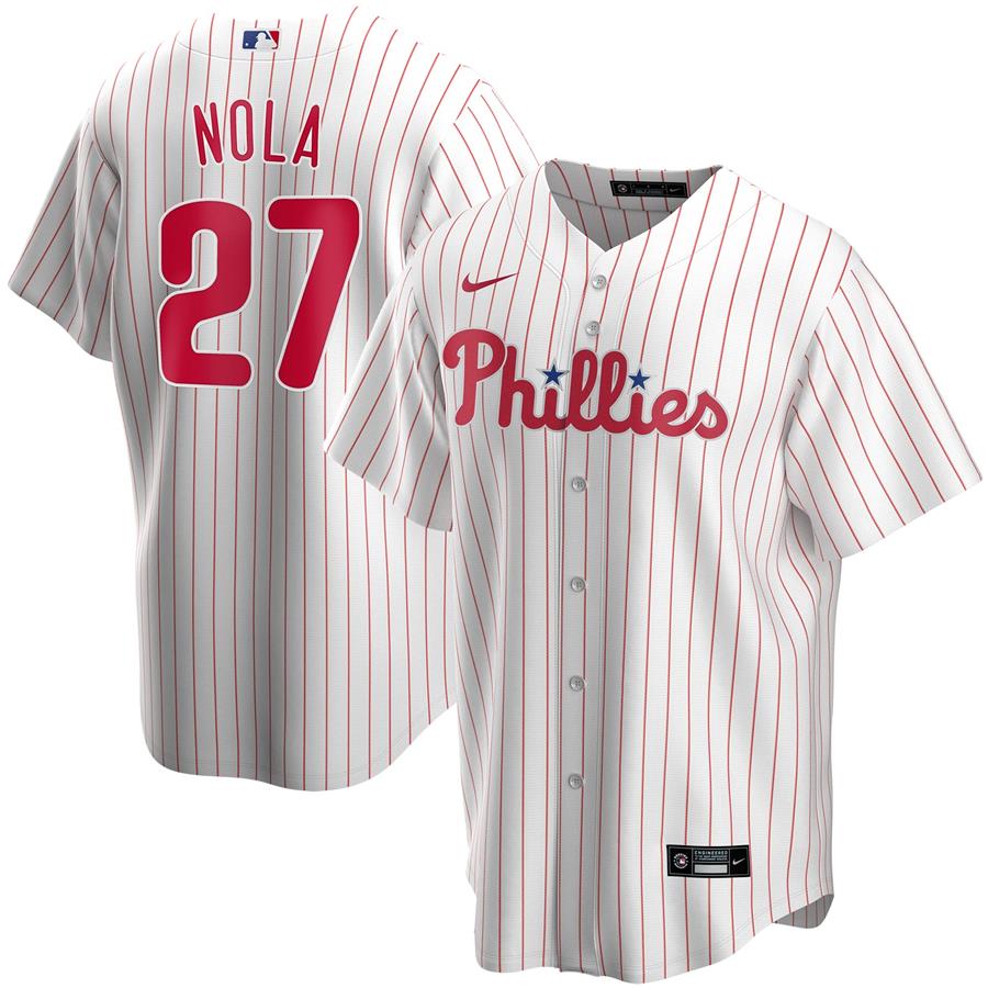 Aaron Nola Philadelphia Phillies Nike Home Replica Player Name Jersey - White