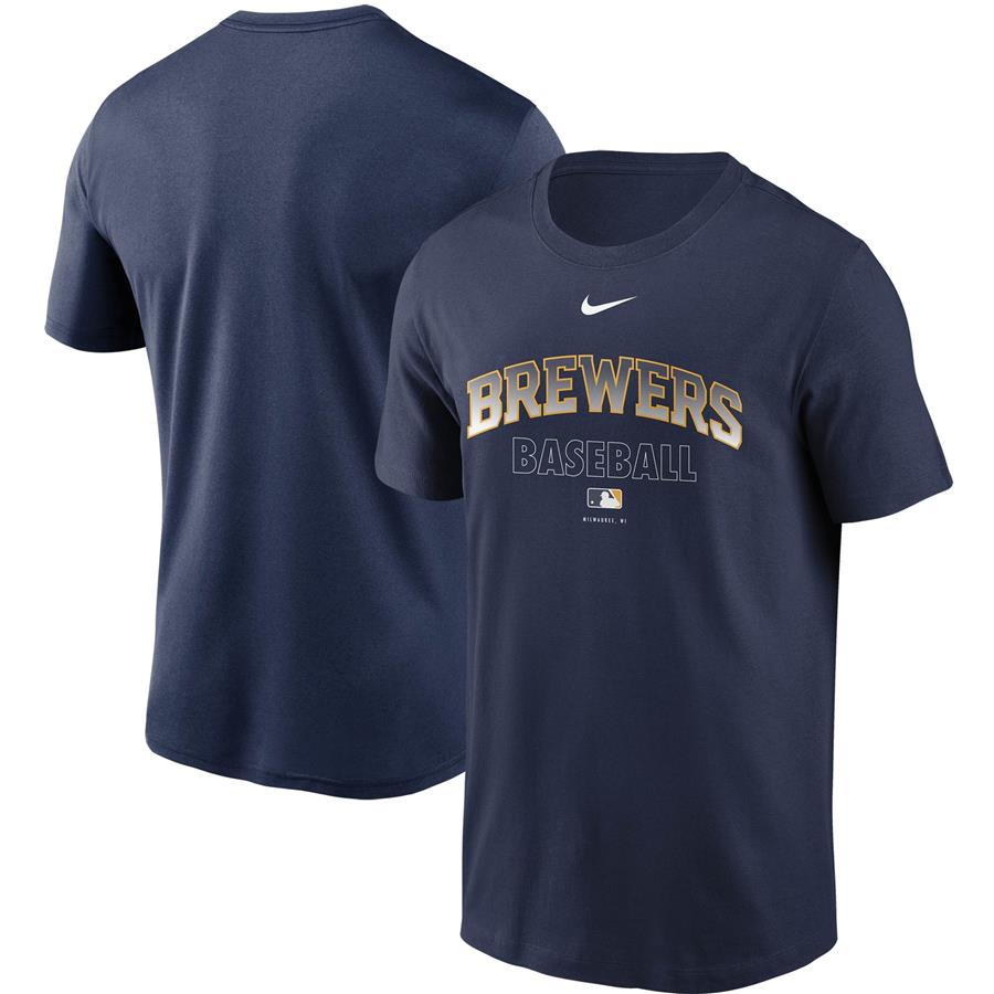 Milwaukee Brewers Nike Authentic Collection Legend Performance T-Shirt - Navy