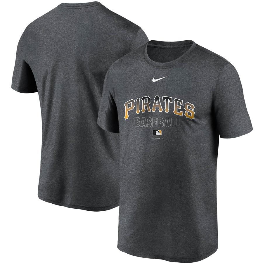 Pittsburgh Pirates Nike Authentic Collection Legend Performance T-Shirt - Charcoal