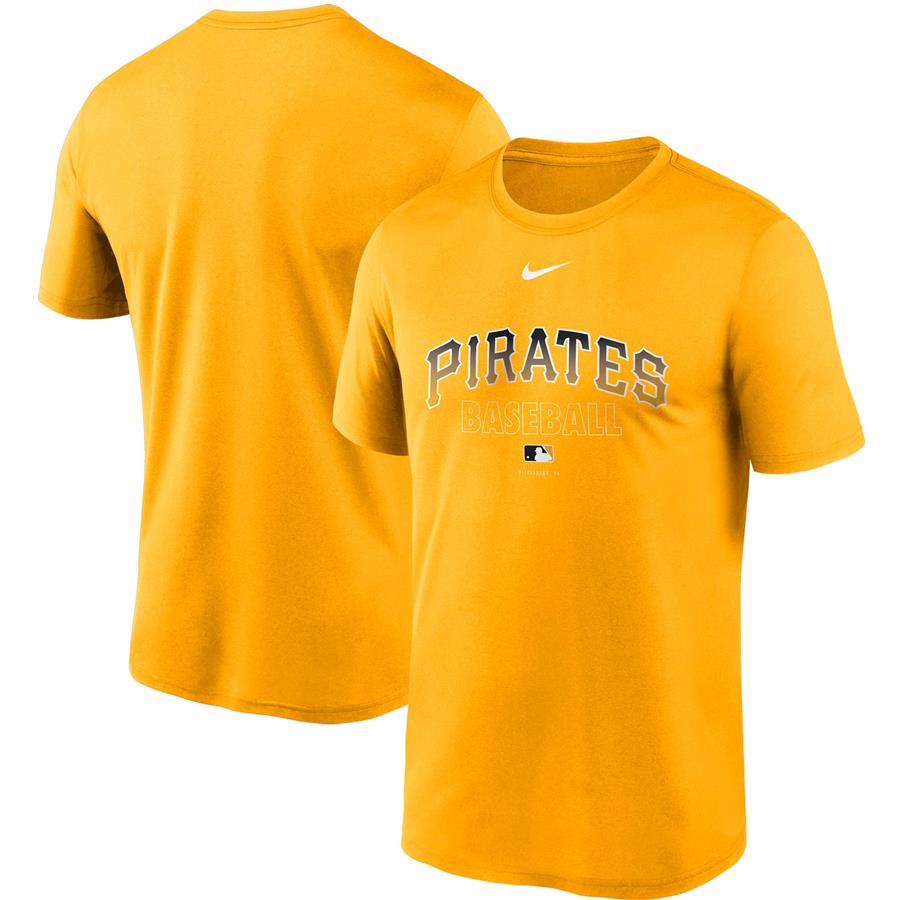 Pittsburgh Pirates Nike Authentic Collection Legend Performance T-Shirt - Gold