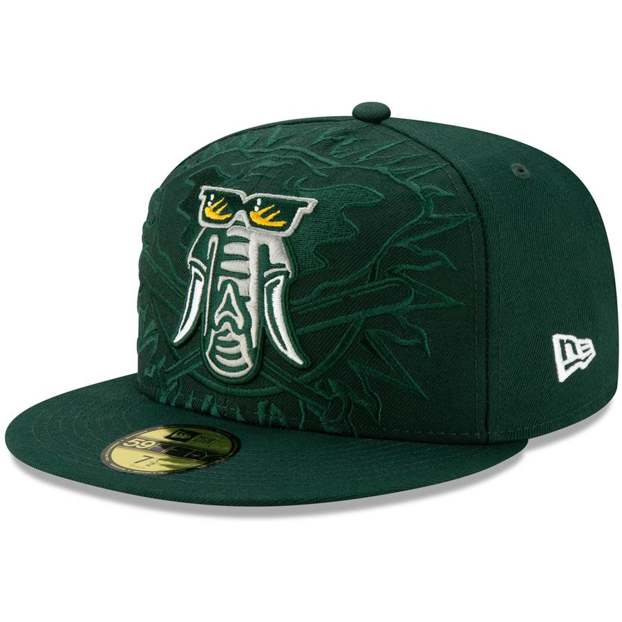 Oakland Athletics New Era Logo Elements 59FIFTY Fitted Hat - Green