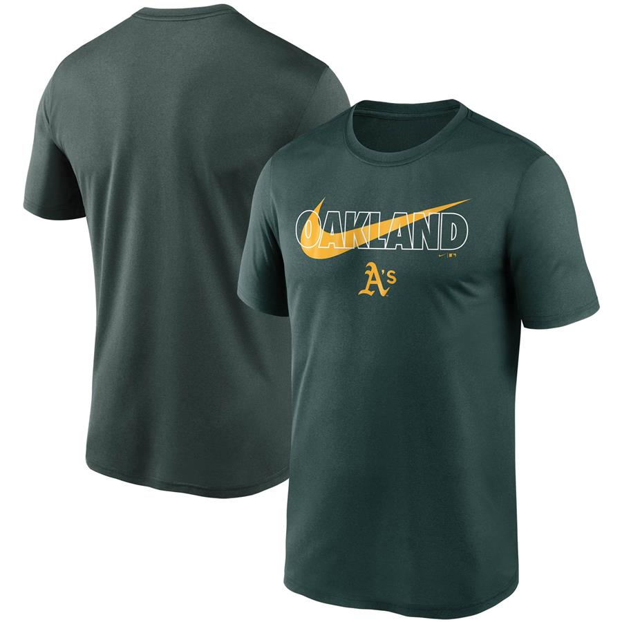 Oakland Athletics Nike City Swoosh Legend Performance T-Shirt - Green