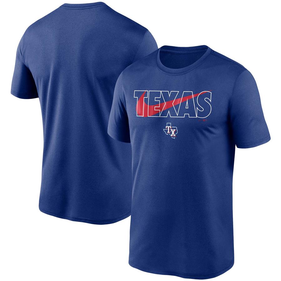Texas Rangers Nike City Swoosh Legend Performance T-Shirt - Royal