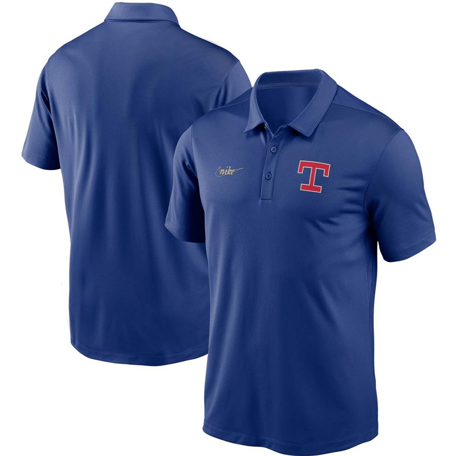Texas Rangers Nike Cooperstown Collection Logo Franchise Performance Polo - Royal