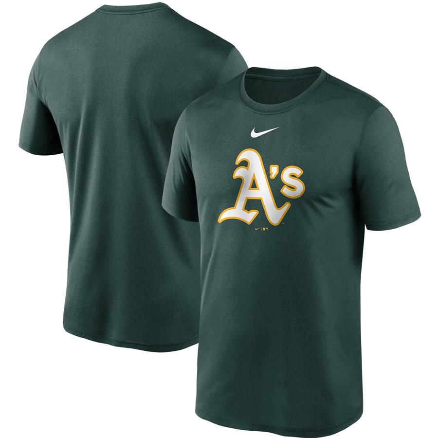 Oakland Athletics Nike Team Large Logo Legend Performance T-Shirt - Green