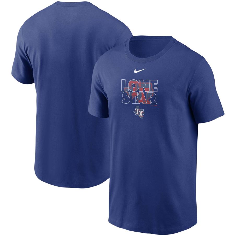 Texas Rangers Nike Stadium Filled T-Shirt - Royal