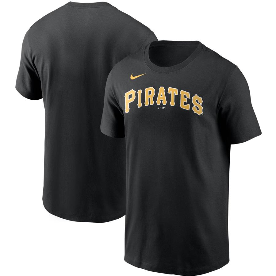 Pittsburgh Pirates Nike Team Wordmark T-Shirt - Black