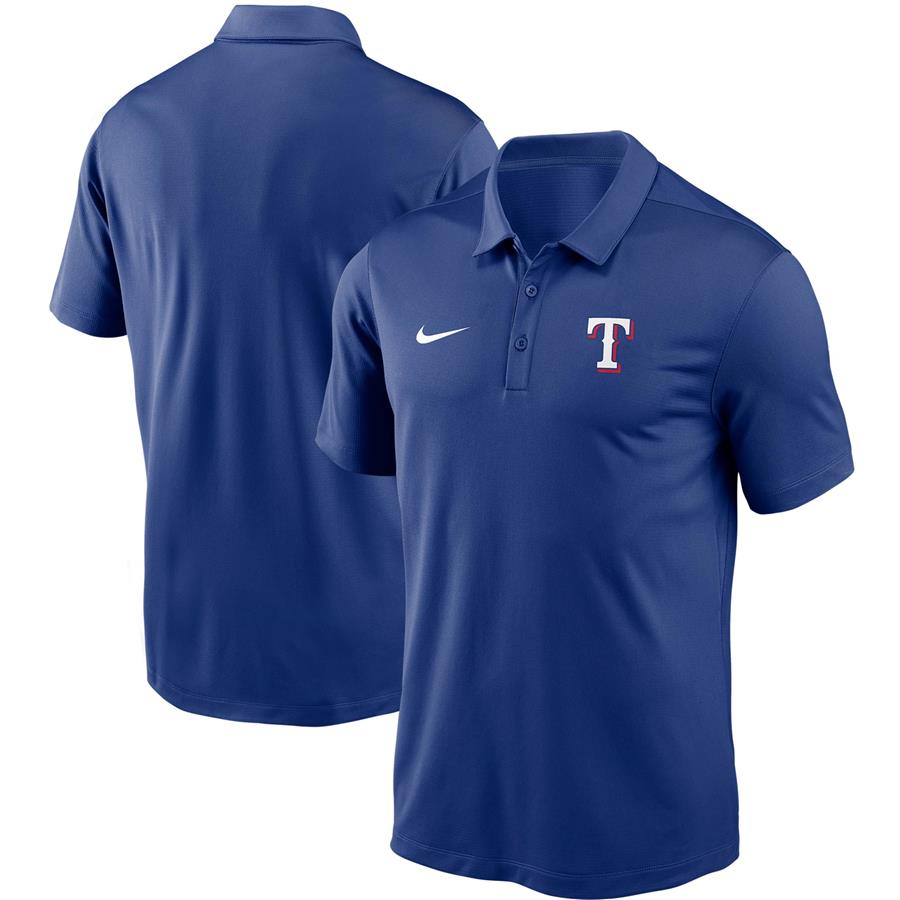 Texas Rangers Nike Team Logo Franchise Performance Polo - Royal