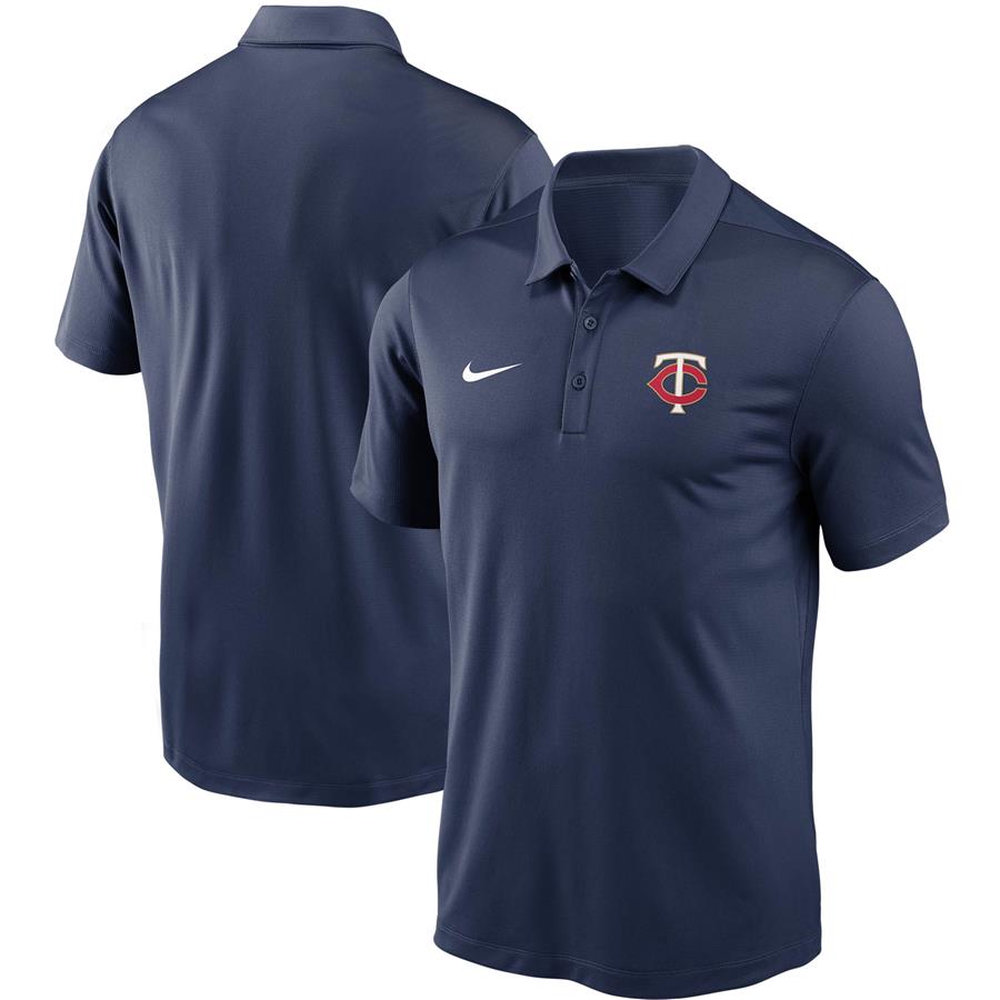 Поло Minnesota Twins Nike Team Logo Franchise Performance (тёмно-синий)