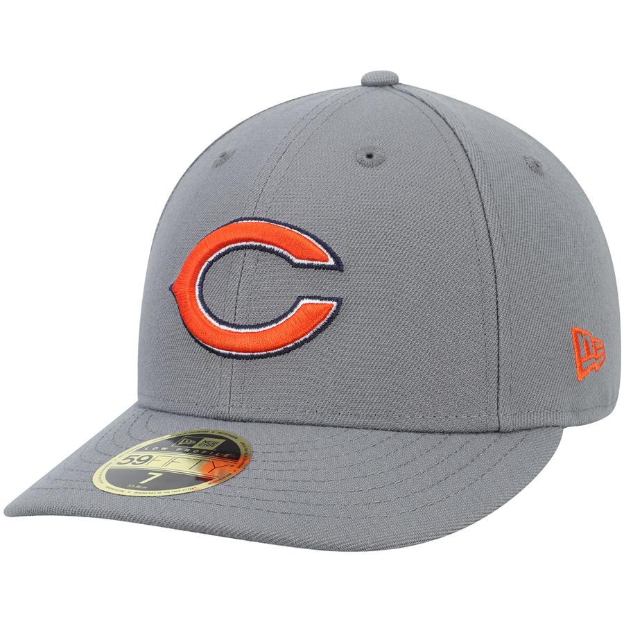 Chicago Bears New Era Primary Logo Storm Low Profile 59FIFTY Fitted Hat - Graphite