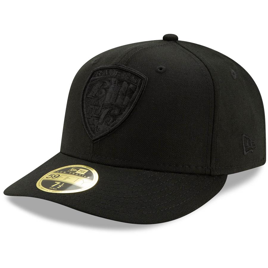 Baltimore Ravens New Era Alternate Logo Low Profile 59FIFTY Fitted Hat - Black