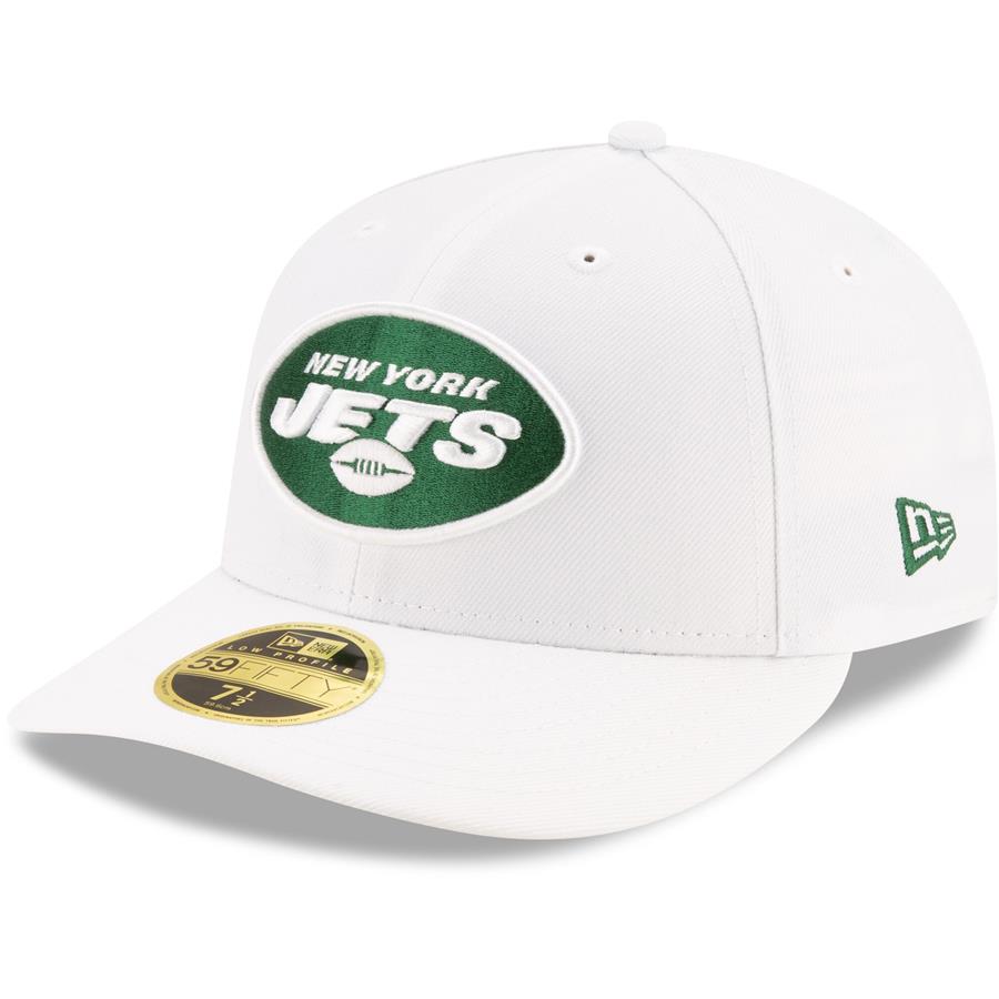 New York Jets New Era Historic Omaha Low Profile 59FIFTY Fitted Hat - White